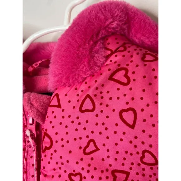 Rothschild Jacket Baby Girls Sz 18 Months Kids Puffer Coat Winter Fall Pink Hood